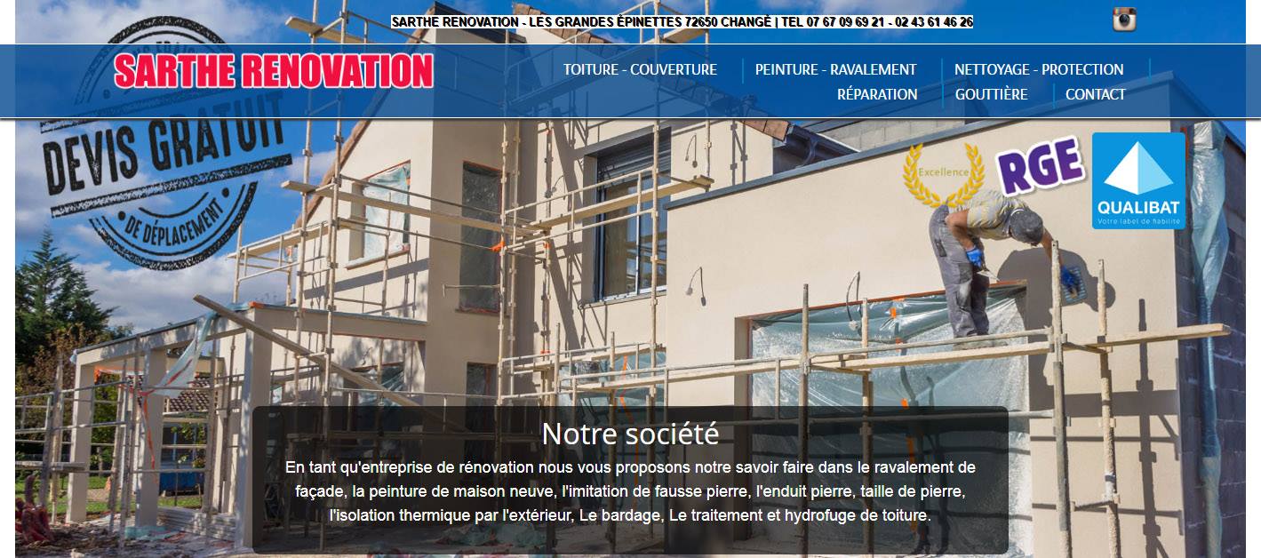 site web sarthe renovation